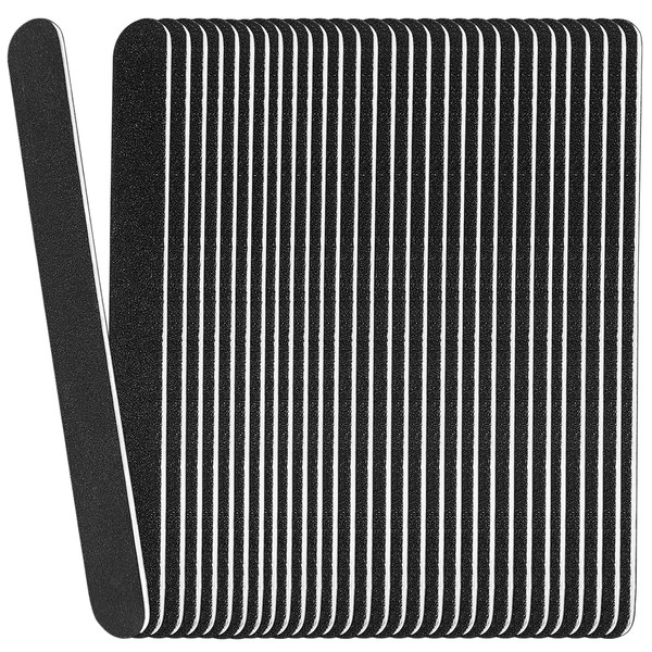 HomeyEra Emery Board Nail Files (24 Pack), 100/180 Grit Wooden