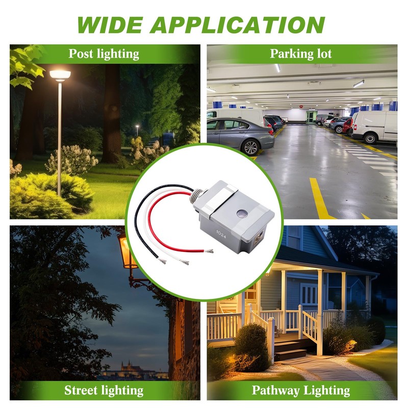 Retisee 2 Pcs Photocell Sensor for Outdoor Lights, 120vac 50/60