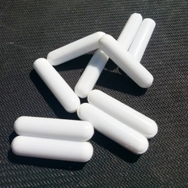 Barra magnética de agitador PTFE para mezclador magnético, forma de cilindro, Medium,10PCS, 8X35mm