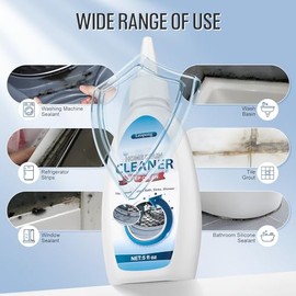 Leopong Gel limpiador para el hogar, ideal para lavadoras, tiras para refrigeradores, duchas, fregaderos, paredes, azulejos y baños (147 ml)