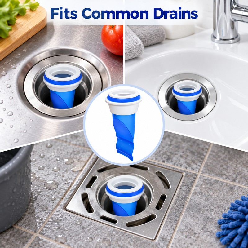 3-Pack One-Way Drain Valve Inserts for Sink & Floor Drains,