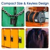 Brillirare 8 Pack Combination Lock, 3-digit Waterproof Keyless Padlock, Zinc