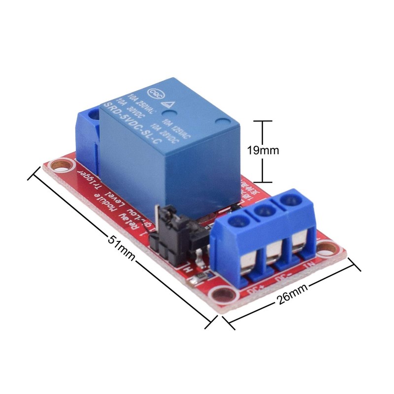 hiBCTR 20 Packs 5V One Channel Relay Module Relay Switch