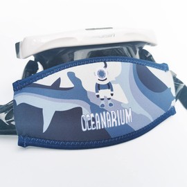 Scuba Mask Strap Cover Neoprene Diving Mask Strap Wrapper for Snorkel Mask for Men and Women, Hammer Head Sharks, Free size
