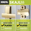 Ideal Security Door Lever for Storm and Screen Doors, Bright