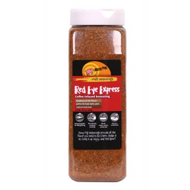 Dizzy Pig Red Eye Express Coffee-Infused Seasoning Rub (Quart Shaker) - Seasons Around 120lbs of Food - Hand Made in the USA - MSG Free, Gluten Free