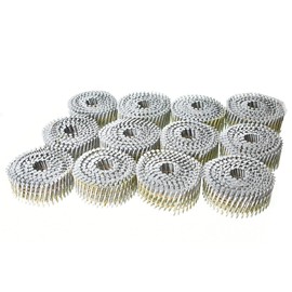 kimllier 3600 Count Coil Siding Nail Full Round Head Wire Collated Coil 15-Degree 1-3/4-Inch x .092-Inch Ring Shank Hot-Dipped Galvanized Coil Roofing Nails
