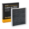 RIDEX Cabin Air Filter 424I0636 Pollen Filter Activated Carbon Height: