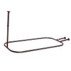 Shower Curtain Rod Hoop Square Shape Bathroom Heavy Duty No