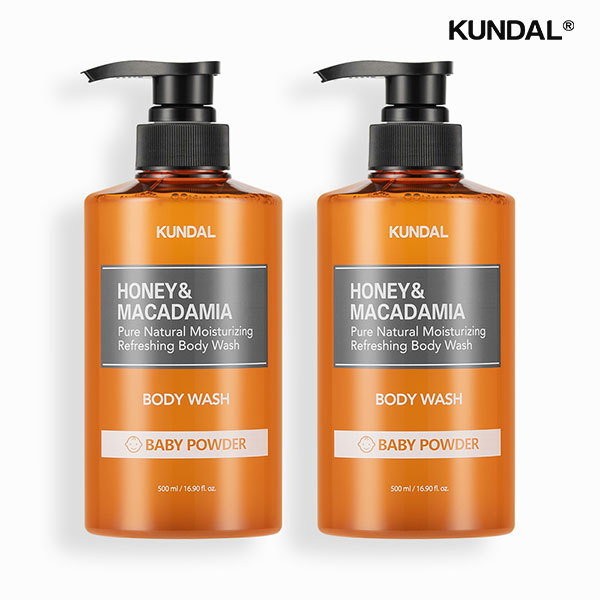 Kundal Honey &amp; Macadamia Pure Body Wash 500ml x 2,
