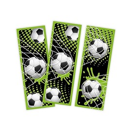 Minkocards 12 Bookmarks Football Party Bags for Children's Birthday Boys Guest Gifts for Boys Birthday Boys