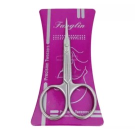FANGLIN Tijera Para Cutícula Punta Fina Manicure Acero Inoxidable