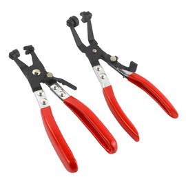 #NA 2PCS Hose Clamp Pliers Repair Tool, Angled Band Hose Clamp Pliers and Swivel Flat Band for Removal and Installation of Ring-Type or Flat-Band Hose Clamps
