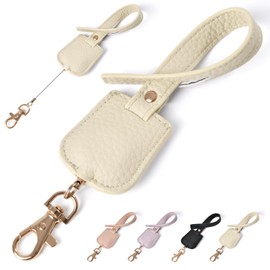 akoyo Reel Strap, Reel Keychain, Drop Prevention, Short Strap, Reel Type, Leather Strap, Pass Case, Name Tag, ID Card Holder, Commuter Holder, Bag, Removable, Key Chain with Stretchable, Strong Key