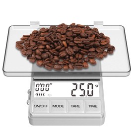 WEIGHTMAN Small Coffee Scale with Timer, 1000g x 0.1g, Mini Espresso Scale