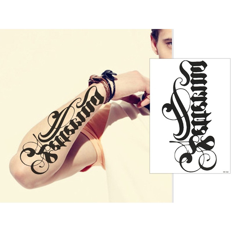 THE FANTASY Set230 Tattoo Sticker English Letters