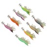 8pcs Shrimp Lures Luminous Silicone Realistic with Sound Beads Shrimp