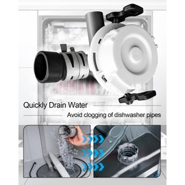 Dishwasher Drain Pump Assembly Fit for LG Kenmore Dishwasher Some Models Replace ABQ73503002 ABQ73503004