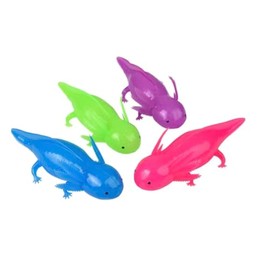Squeezy Bead Axolotl Toys - Party Favors for Kids Birthday Parties Goodie Bags Reward Box Treasure Chest Carnival Prizes Stocking Stuffers - Fidget Stress Relief Texture Stim Toys - 4 Piece
