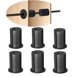 6 Pcs 3/4 inch Silicone Starlink Wall Grommets for Internet, Waterproof Wall Bushing for Organizing Protecting Cords, Black