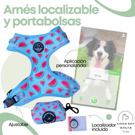 GoodBoyRoger Have you ever lost your pet? Localizable Dog Cat Harness for Small, Medium and Large Dogs, No GPS and No Subscription, Vest Anti-Pull (M,