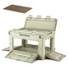 QUNATURE Collapsible Storage Bins with Lockable Doors & Removable Cutting