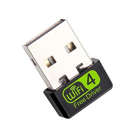 lifcasual Mini tarjeta de red inalámbrica sin controlador, tarjeta de red inalámbrica USB portátil, adaptador WiFi USB, Plug and Play para PC y portátil