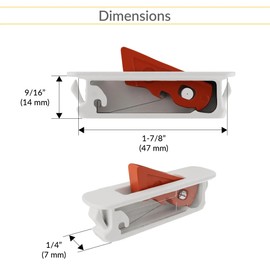 Brixwell 85-1328w-XCP2 Window Opening Control Device Cream White - Pack of 2