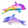 2 Pack Inflatable Dolphin Beach Inflatables 90cm Large Dolphin Float