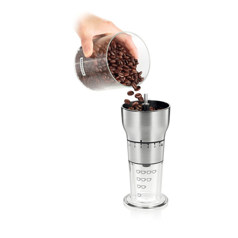 Tescoma GrandChef Kaffeemühle, Edelstahl, Silber/Schwarz