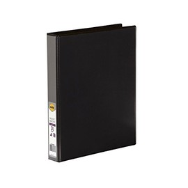 MARBIG(R) 5402002B Mbg Clearview Insert Binder A4 2D Ring 25Mm Black