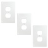 Questech Outlet Covers, Single Duplex Wall Plates 1-Gang Switch Plates