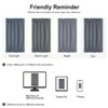 PiccoCasa Blackout French Door Curtain Panel - Blackout Door Curtain