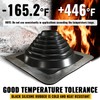 VIVIDA #4 Silicone Metal Roof Pipe Boot, High Temp Flexible