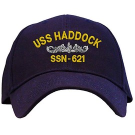 Spiffy Custom Gifts USS Haddock SSN-621 Baseball Cap Navy Embroidered
