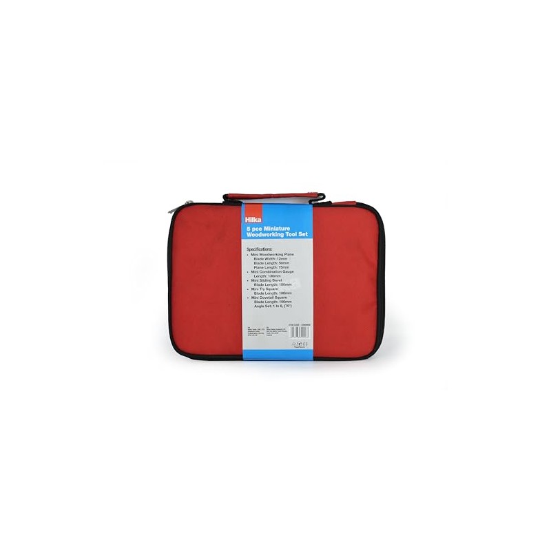 Hilka 43909806 5 PCE Miniature Woodworking Tool Set in Bag