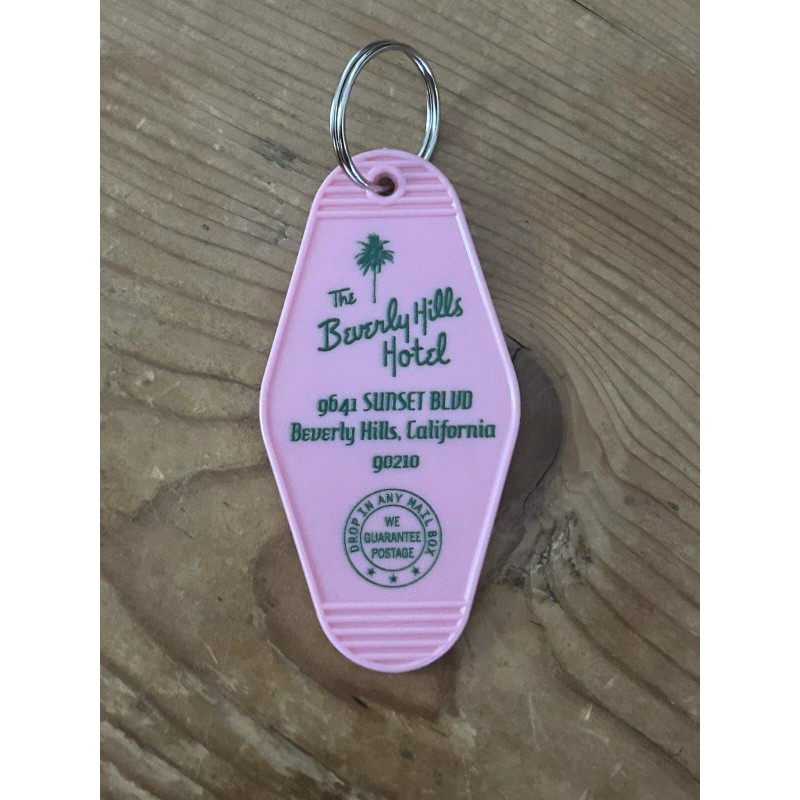 Pink Beverly Hills Hotel Keytag