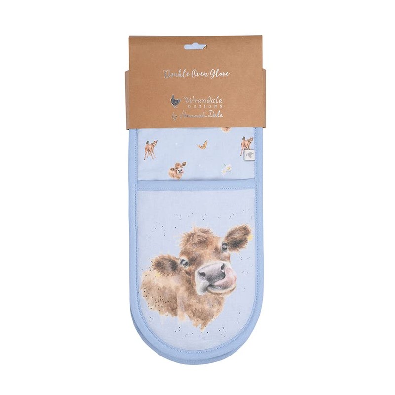 Wrendale Designs Farmyard Friends Double Oven Glove (Cow)
