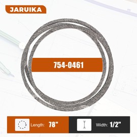 Jaruika 954-0461 754-0416 Mower Drive Belt Replacement for MTD Cub Cadet LT1045 LT1046 LT1050 LT1042 GT1554 SLT1554 754-0461 954-0461 （1/2" X78"）