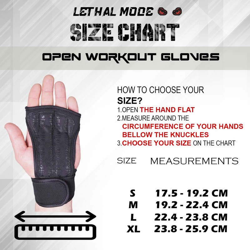 LETHAL MODE Gym Gloves For Men Women Weight lifting Gloves