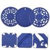 BIUDECO 3pcs Hollow Flower Heat Insulated Pads Non Slip Coasters