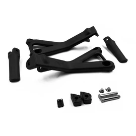 HTTMT- Black Rear Passenger FootPeg Bracket Pedal Compatible with 2018-2020 Ducati Panigale V4/S [P/N: MT390-049-BK]
