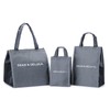DEAN&DELUCA Cooler Bag, Gray, Medium, Insulated Bag, Zipper Included, Compact,