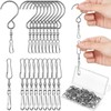 Jetec 30 Pieces Wind Spinner Swivel Hooks 360 Degree Dual