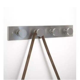 Satin Nickel Hook Rail Target brand Project 62 satin nickel finish 18 inches Coat Hat Jacket