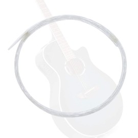 Sunicon 5pcs Guitar Cover Purfling, 6 mm Wide Celluloid White Pearl Guitar Cover Purfling, Plastic Binding Purfling Strip Guitar Parts for Acoustic or Classical Guitar