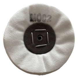 Merard N° MOC2 Polishing Wheel for Finishing White Flannel Cotton Diameter 100 mm 20 Folding Tool