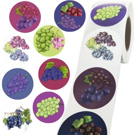 BignzwPlay 500PCS Grapes Stickers Grapes Themed Sticker Party Favors Birthday Baby Shower Wedding Party Deocration Supplies