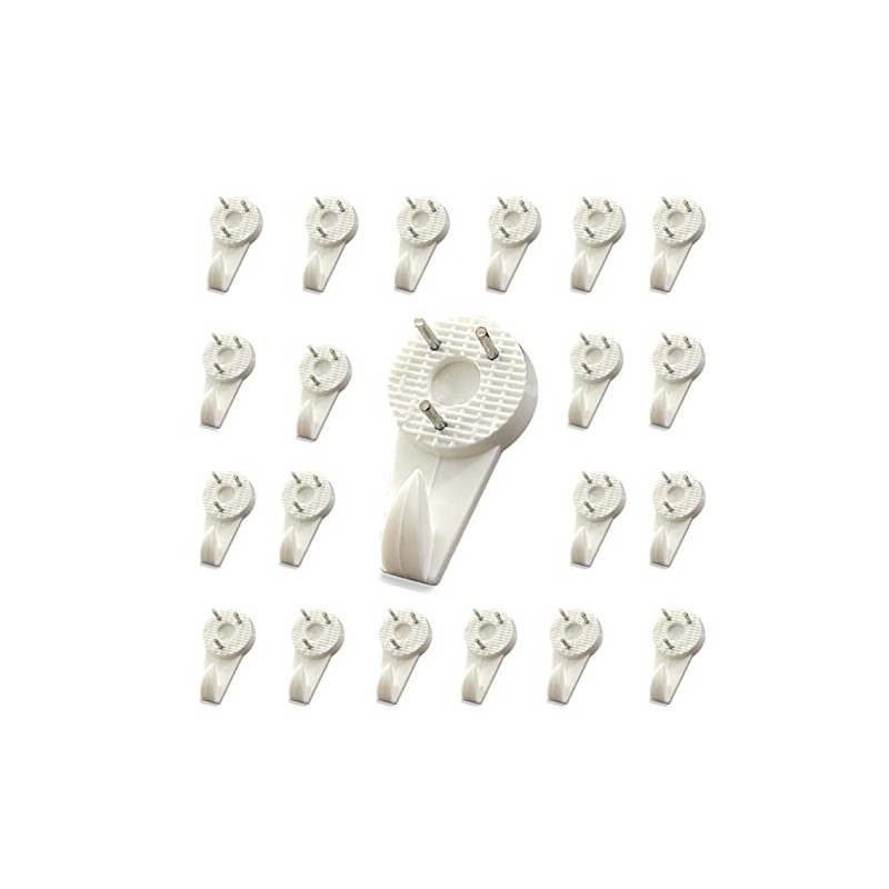fiXte® Medium 30mm (1.3/16 inch) White Nylon Non-Trace Hardwall Drywall