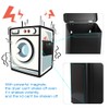 Picowe Magnetic Laundry Storage, Large Metal Lint Holder Bin with